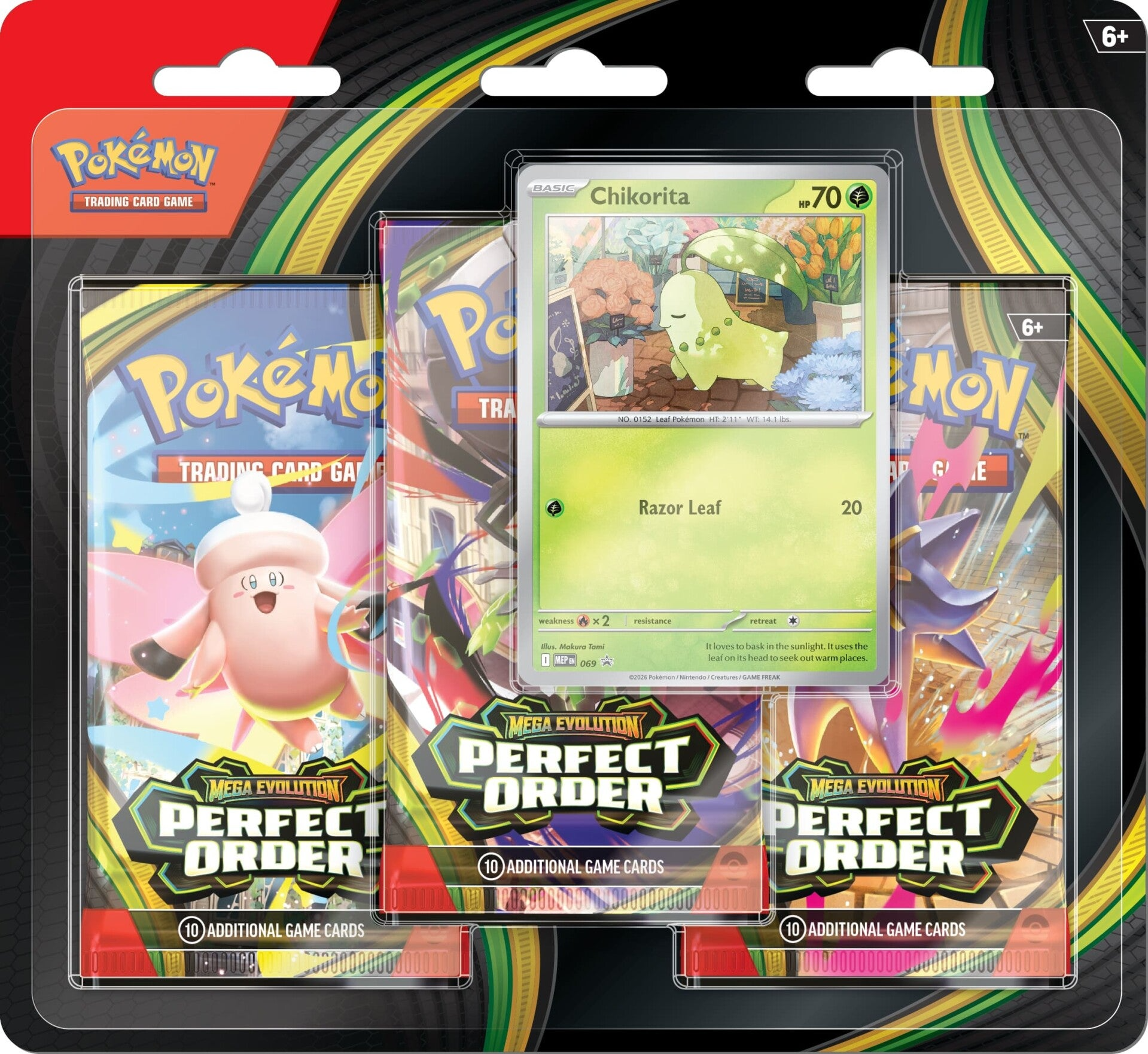 Pokemon TCG: Pack de 3 sobres + Carta Promocional (Blister) Perfect Order