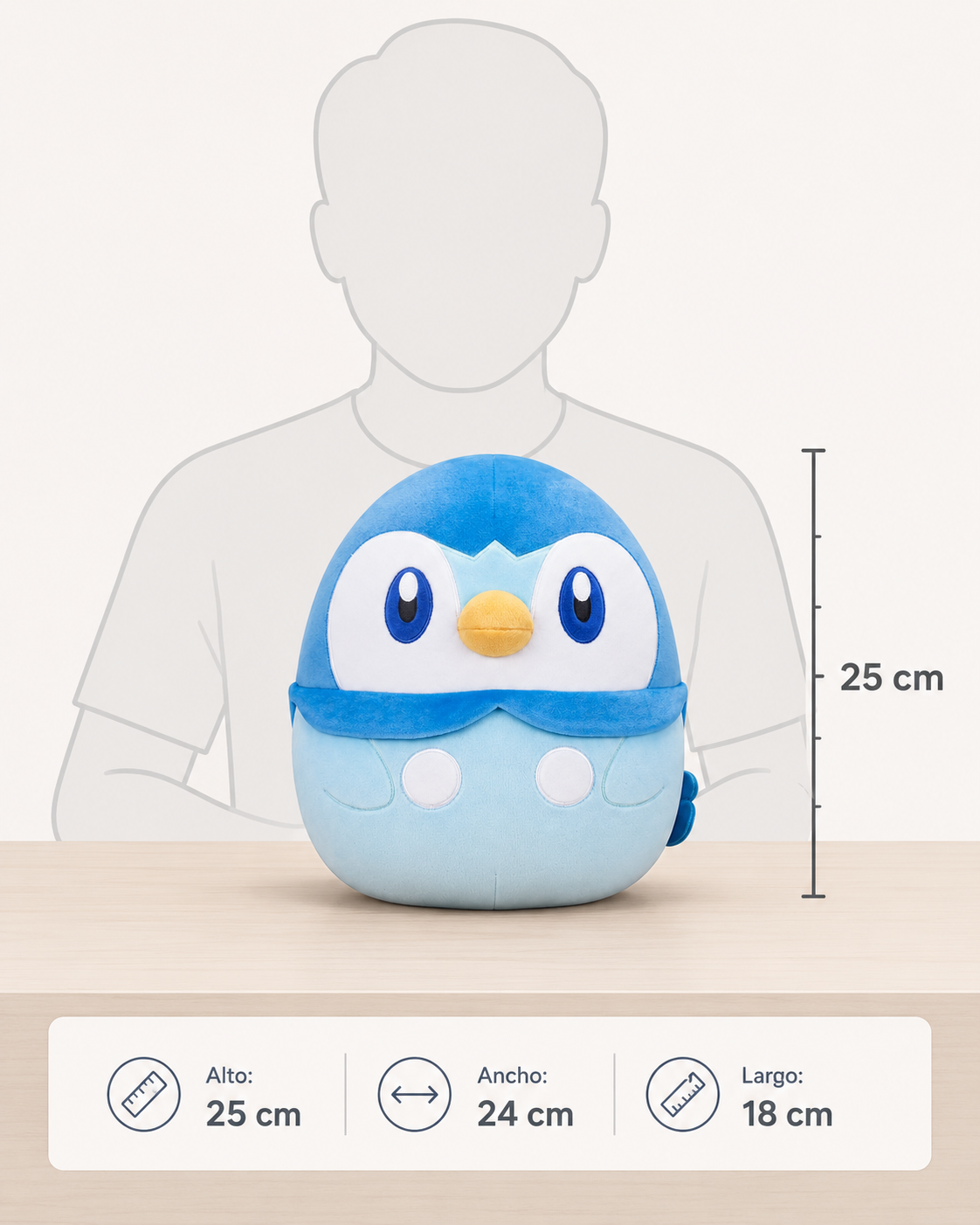 Peluche Pokémon- Squishmallows 25 cm – Modelo a elección