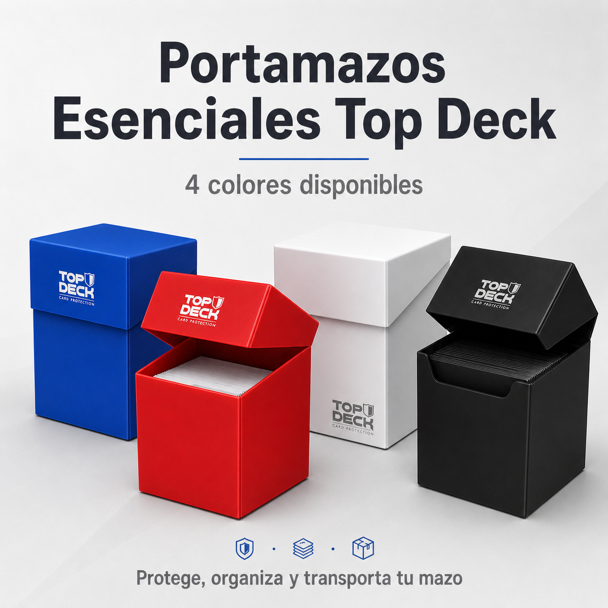 Top Deck: Portamazo Esencial para 75 cartas - Variedad de Colores