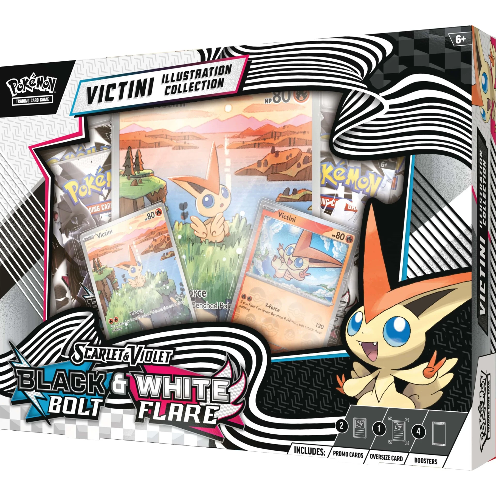 Black Bolt & White Flare: Victini Illustration Collection – Ingles