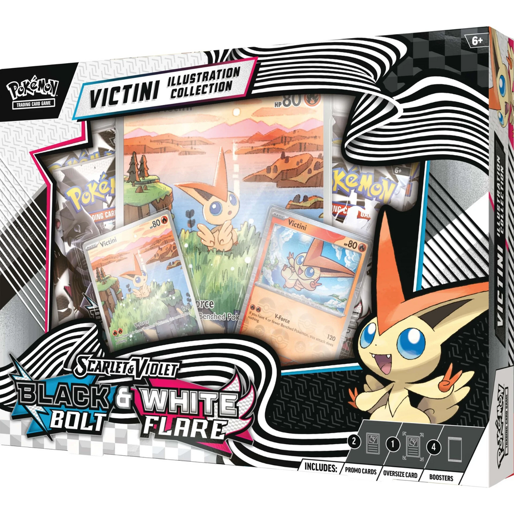 Black Bolt & White Flare: Victini Illustration Collection – Español