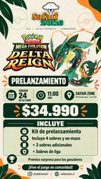 Cupo Pre Lanzamiento oficial de Pokémon TCG Delta Reign en Safari Zone 🦁🌴