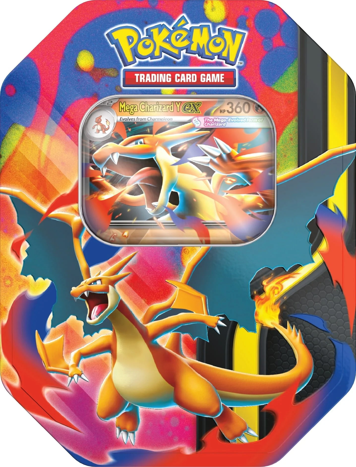 Pokémon TCG: Mega Charizard Tin Inglés