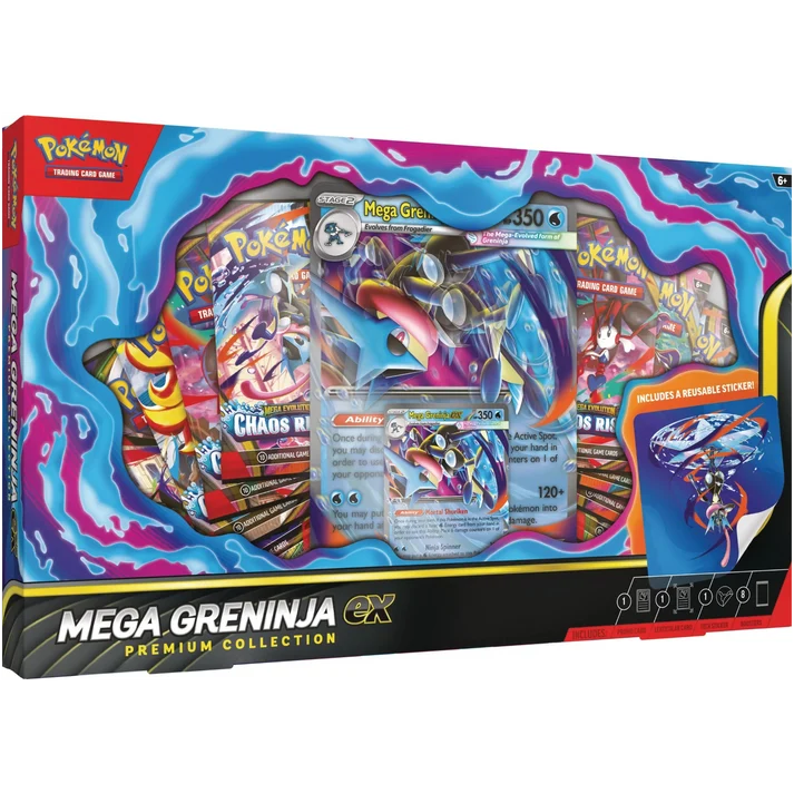 Pokémon Chaos Rising Mega Greninja ex - Premium Collection