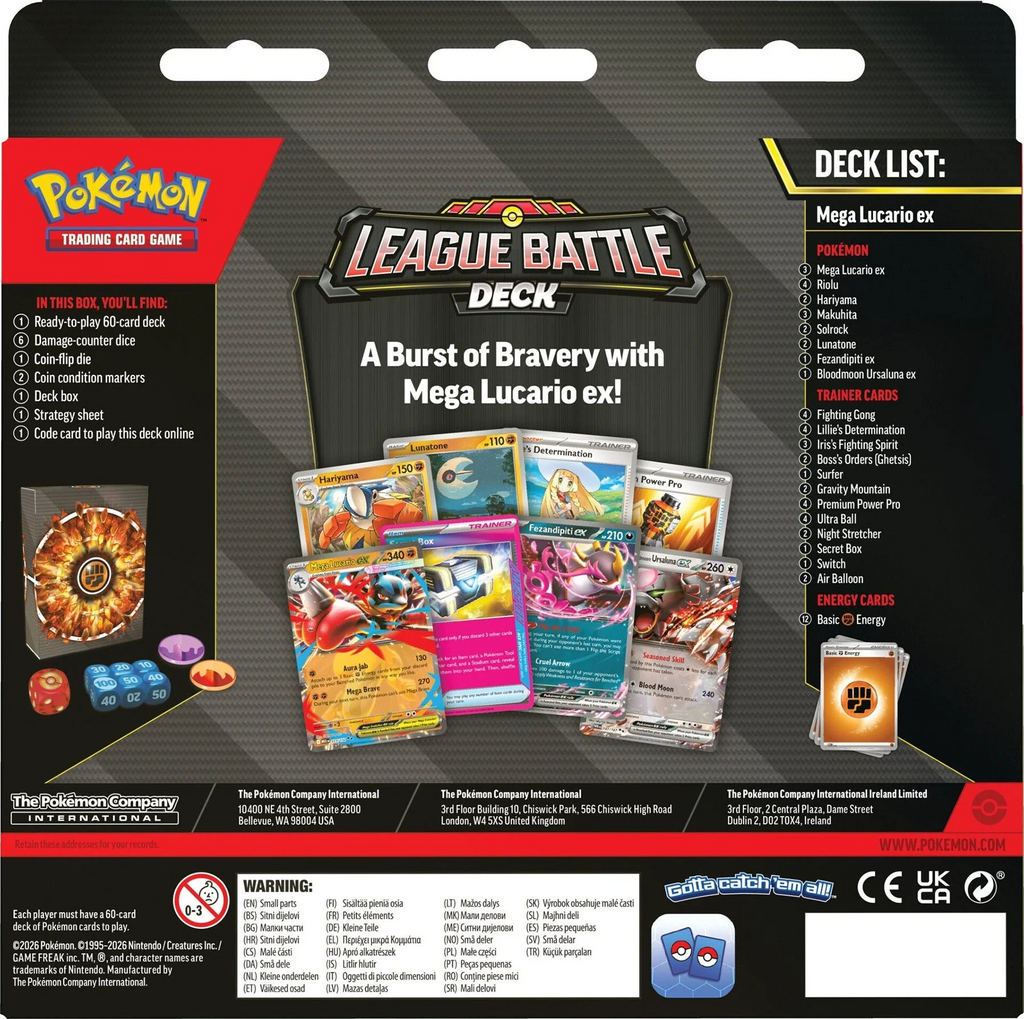 Pokémon TCG: Mazo (League Battle Deck) Mega Lucario ex
