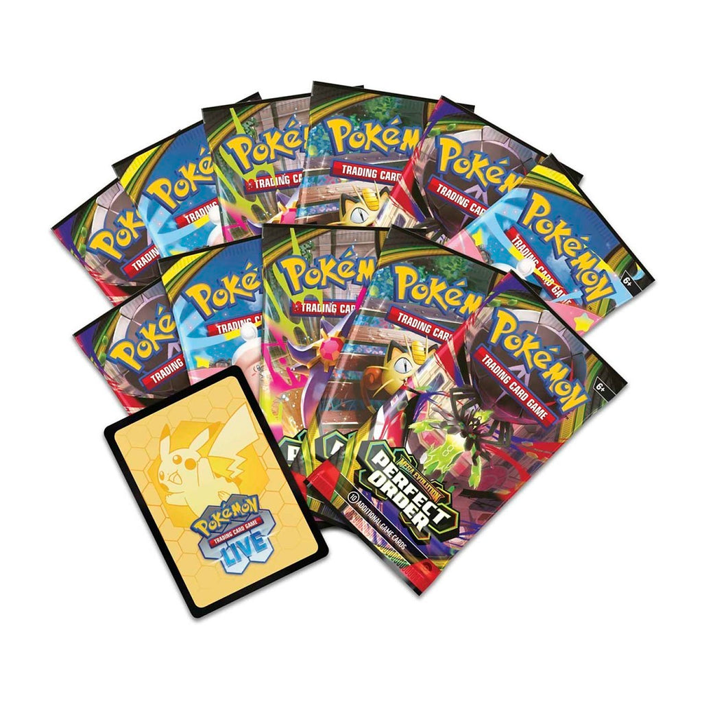 Pokémon TCG: Caja de entrenador Élite (Elite Trainer Box - ETB) de 9 sobres + accesorios Perfect Order