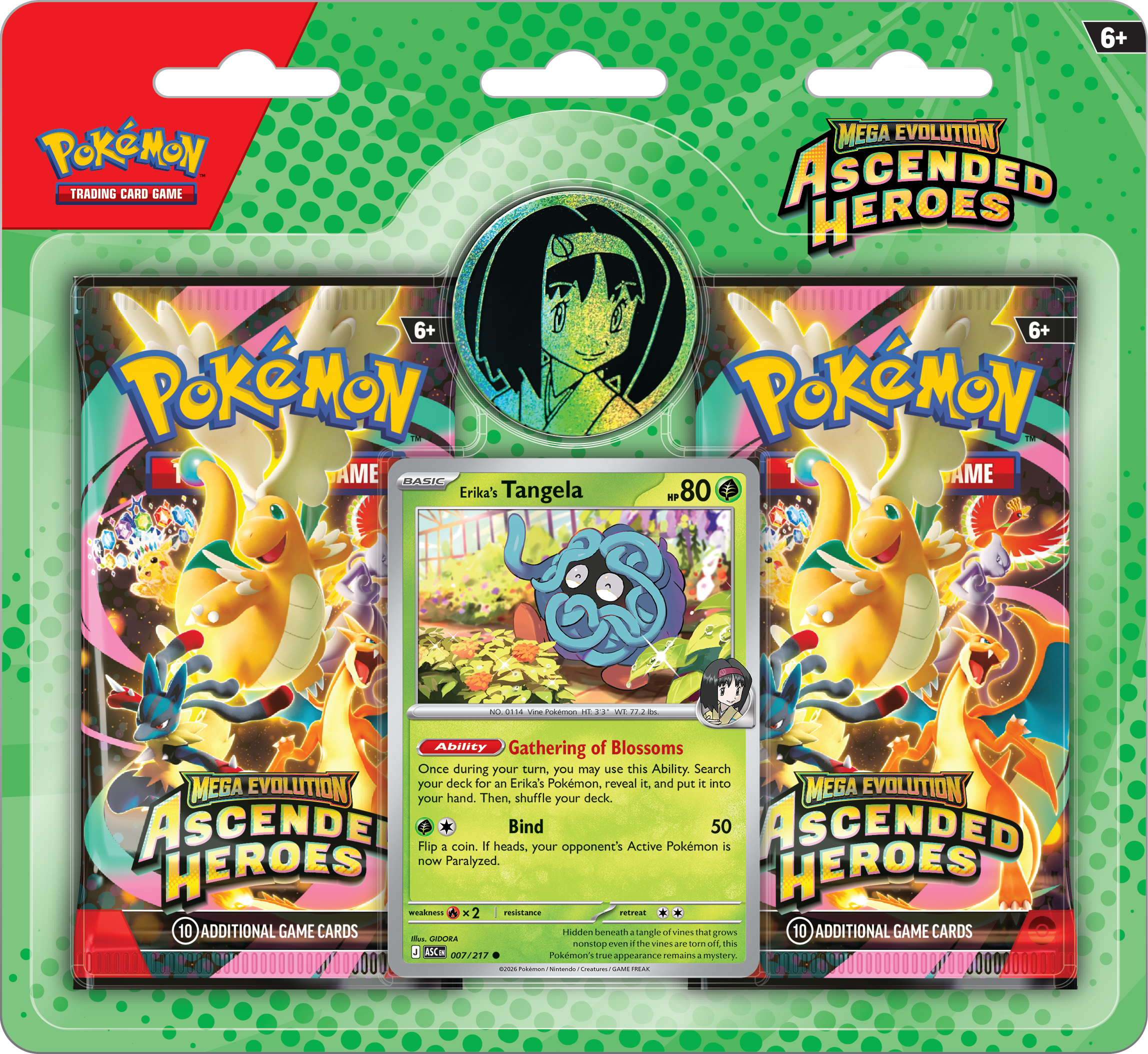 Pokémon TCG: Mega Evolution - Ascended Heroes Collection (Erika) Inglés