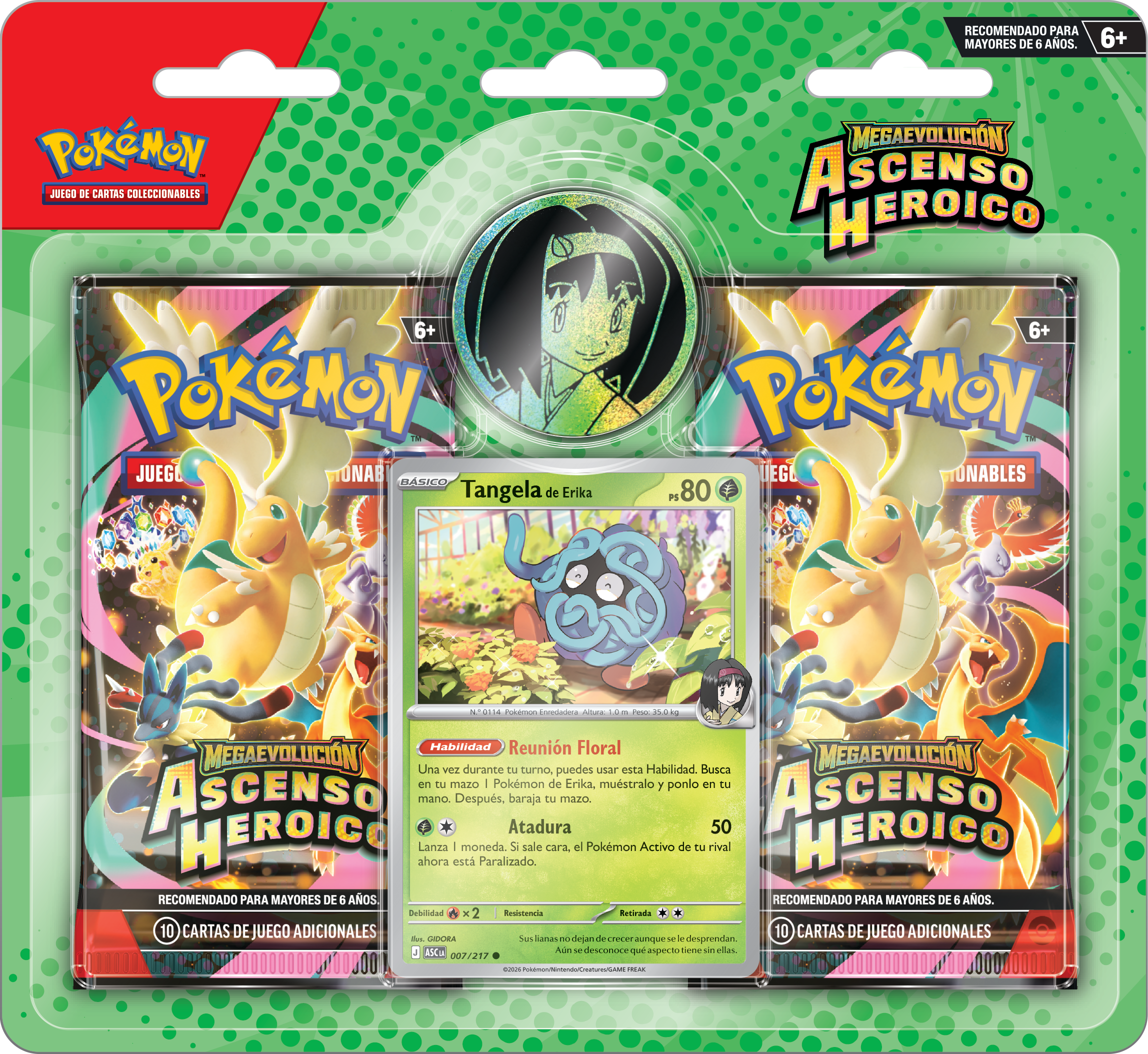 Pokémon TCG: Mega Evolution - Ascended Heroes Collection (Erika) Español