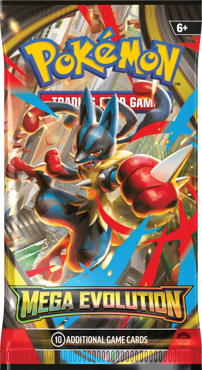 Pokémon TCG - Mini portafolio (carpeta) + Sobre Megaevolution 2026 Inglés