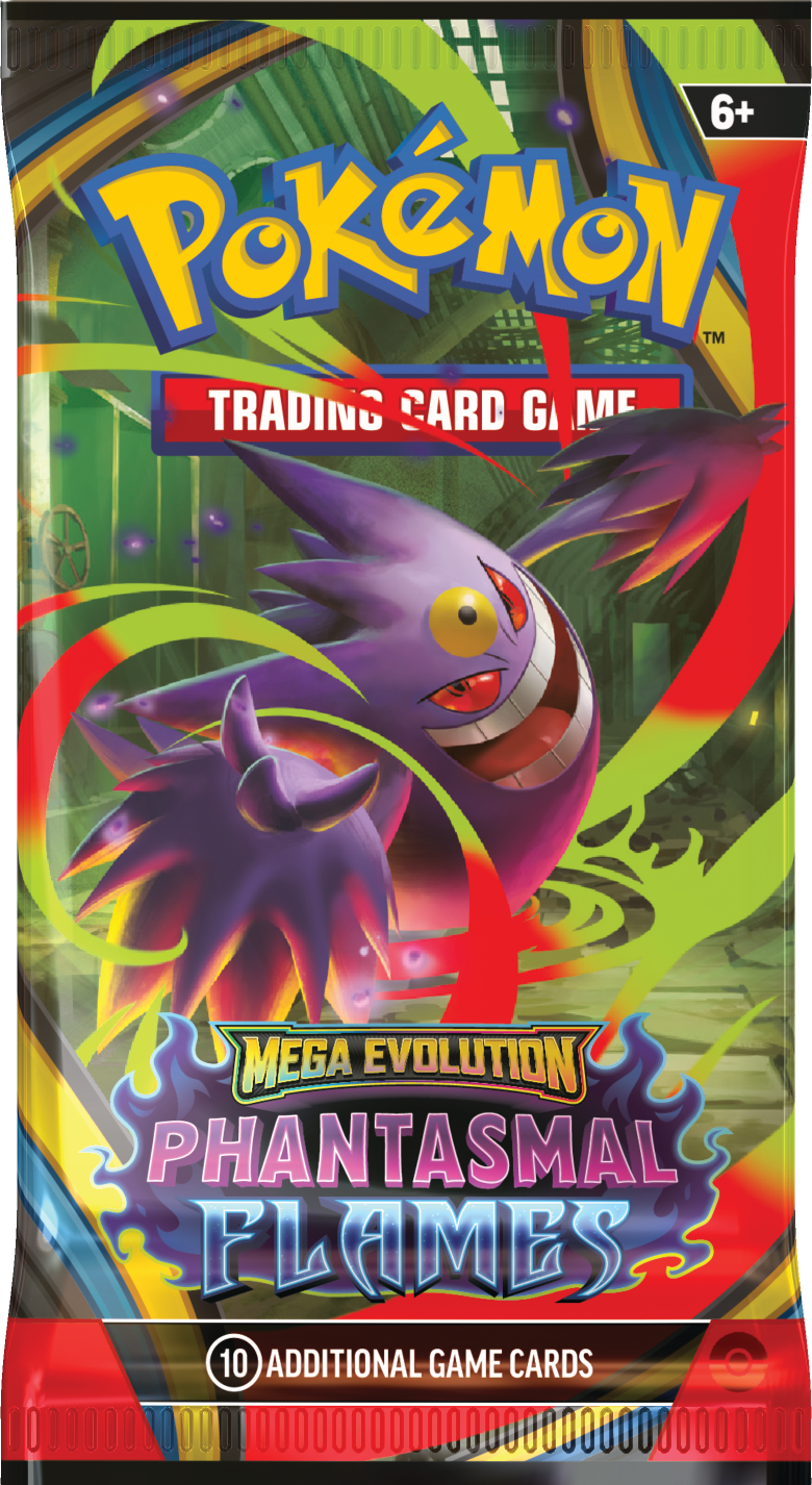 Pokémon TCG - Mini portafolio (carpeta) + Sobre Phantasmal Flames 2026 Inglés