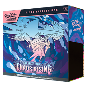 Pokémon TCG: Caja de entrenador Élite (Elite Trainer Box - ETB) de 9 sobres + accesorios Chaos Rising