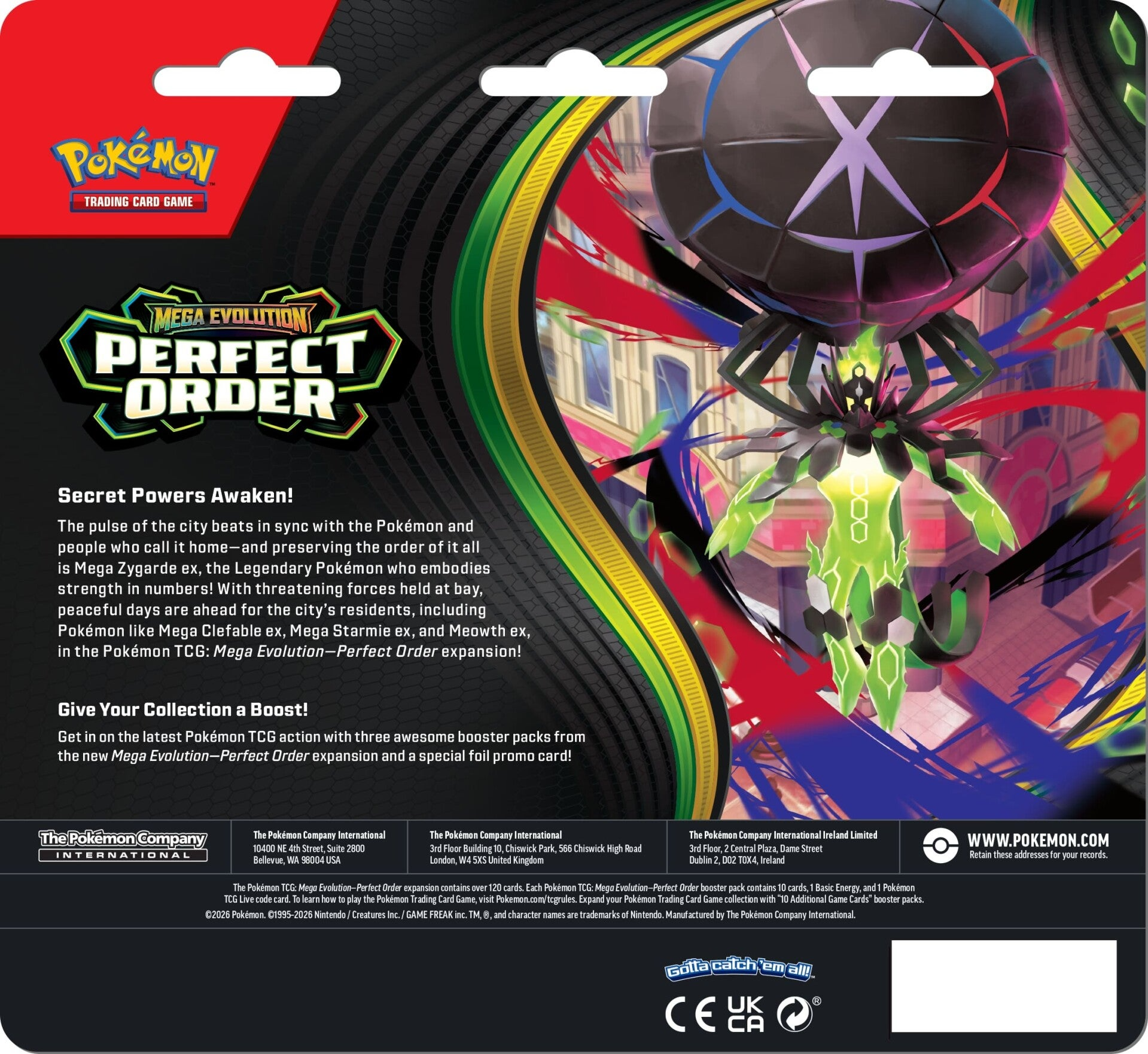 Pokemon TCG: Pack de 3 sobres + Carta Promocional (Blister) Perfect Order