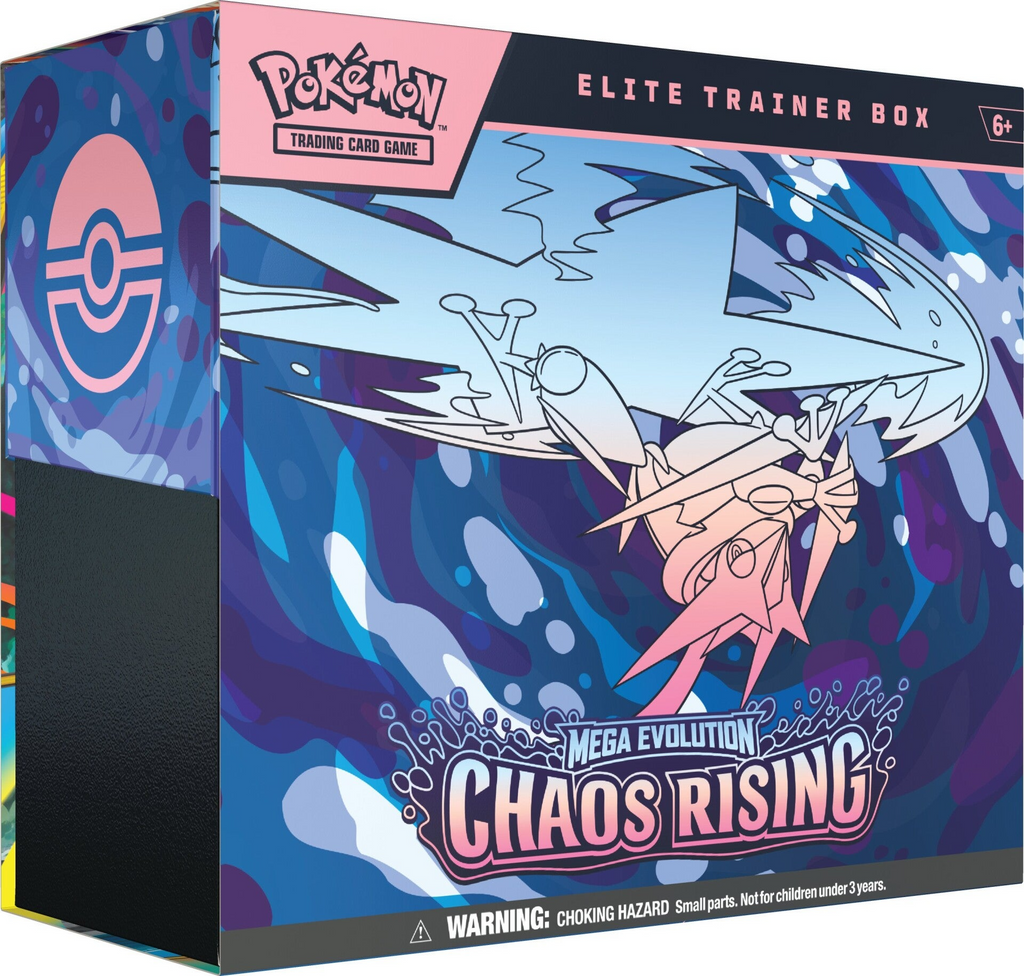 Pokémon TCG: Caja de entrenador Élite (Elite Trainer Box - ETB) de 9 sobres + accesorios Chaos Rising